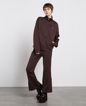 AMBUSH Коричневая спортивная куртка с патчем логотипа BWBD001F22FAB001