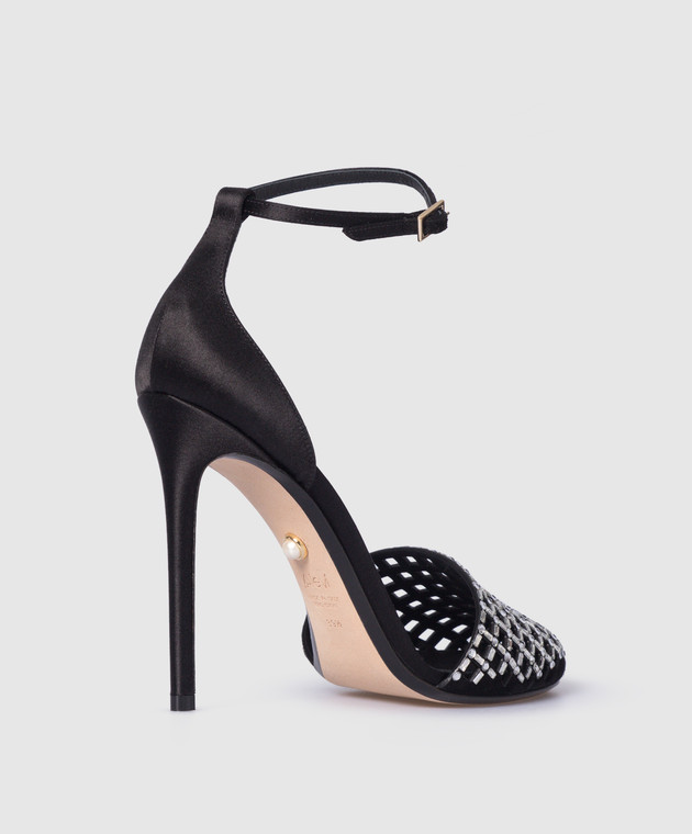 Alevi Milano MOLLY black silk sandals L22WC004U0222 image 3