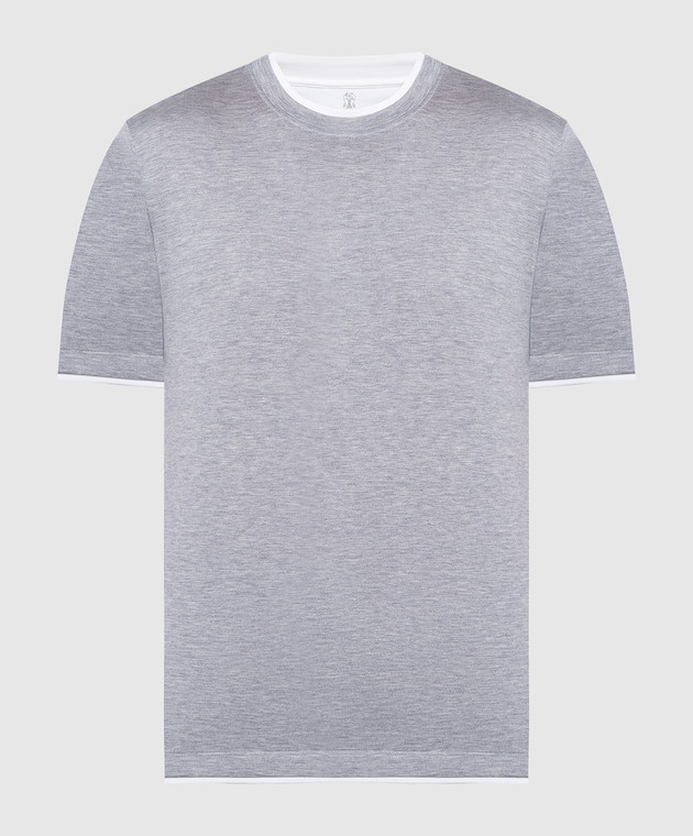 Brunello Cucinelli Gray T-shirt MTS377427