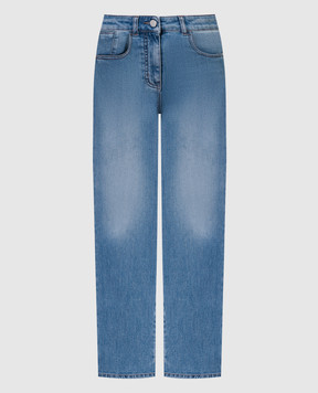 Peserico Сині джинси з ефектом потертості PM4519L28R04955
