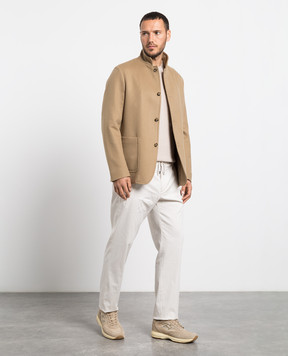 Loro Piana Коричневое пальто из кашемира FAL2980