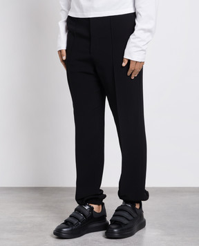 Alexander McQueen Чорні штани 745802QVP28