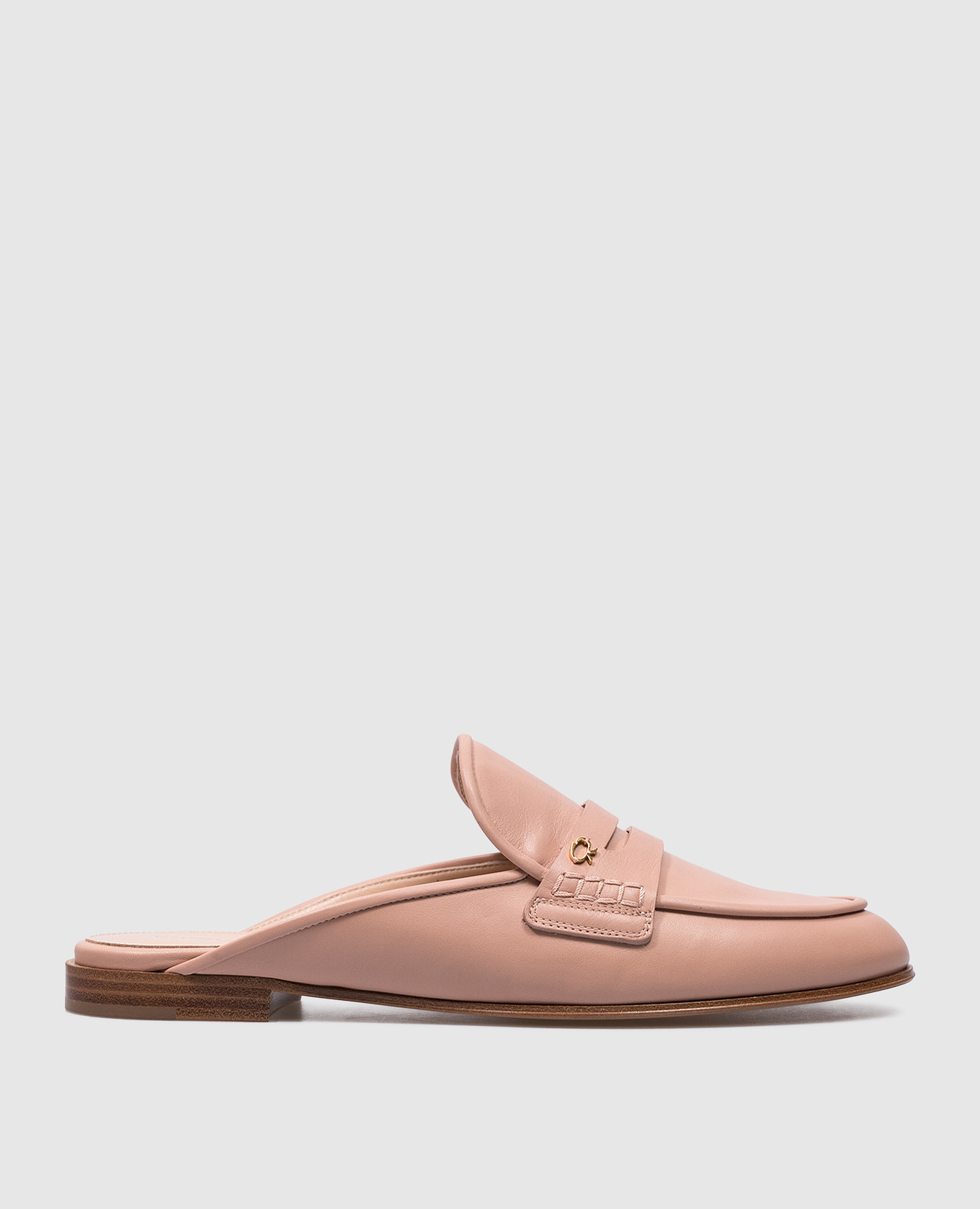 Florio pink leather mules
