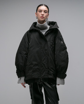 Ermanno Scervino Черный пуховик с логотипом D430A300CMBUUJ