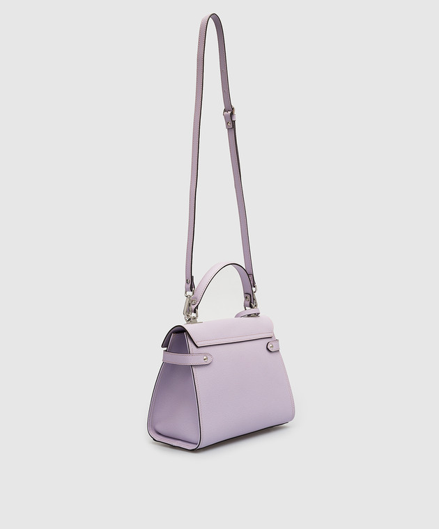 Gianni Notaro - Purple leather messenger bag 399PALMELLATO buy at Symbol