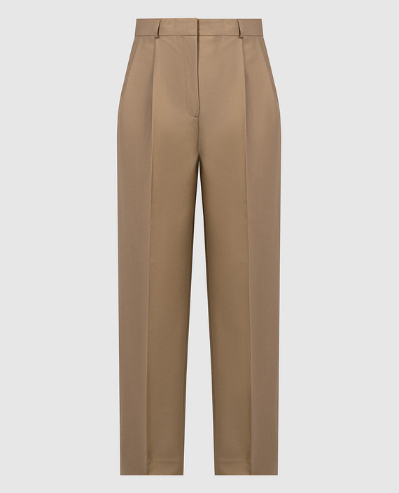 Brown pants with wool