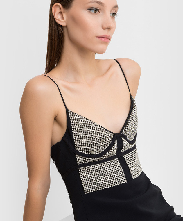 David Koma - Black mini dress with crystals R22DK12DA - buy with  Netherlands delivery at Symbol