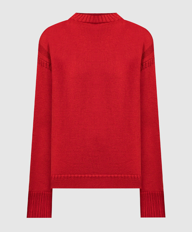 Toteme Red sweater made of wool 234WRTWTP164YA0006