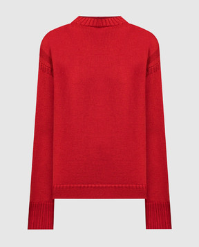 Toteme Красный свитер из шерсти 234WRTWTP164YA0006
