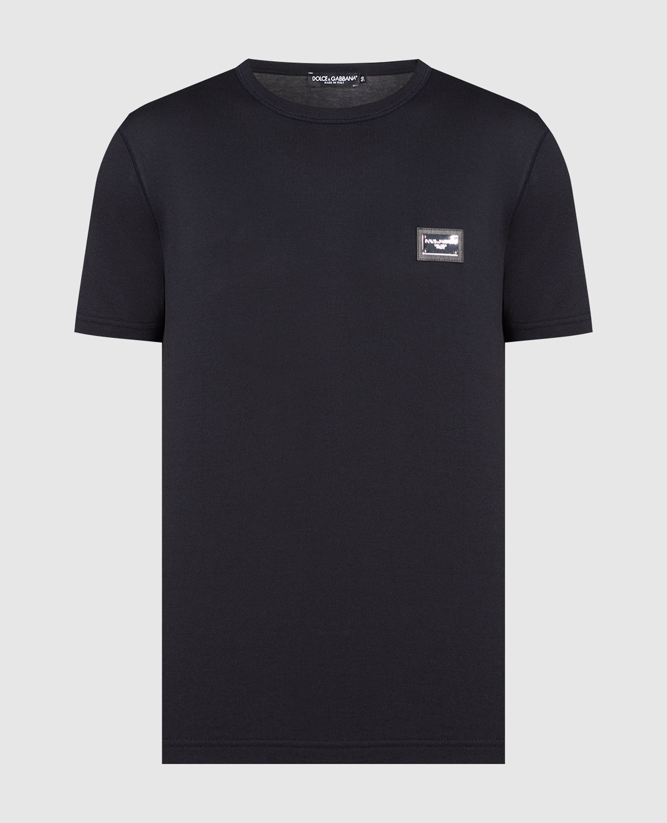 Black t-shirt with logo patch