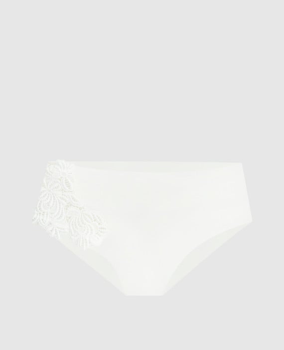 White panties from a swimsuit with lace