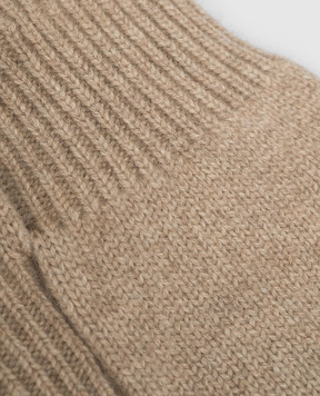 Brunello Cucinelli Коричневые перчатки из кашемира M2293118
