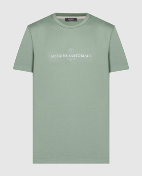 Peserico Зеленая футболка с принтом R55000J0Q402358
