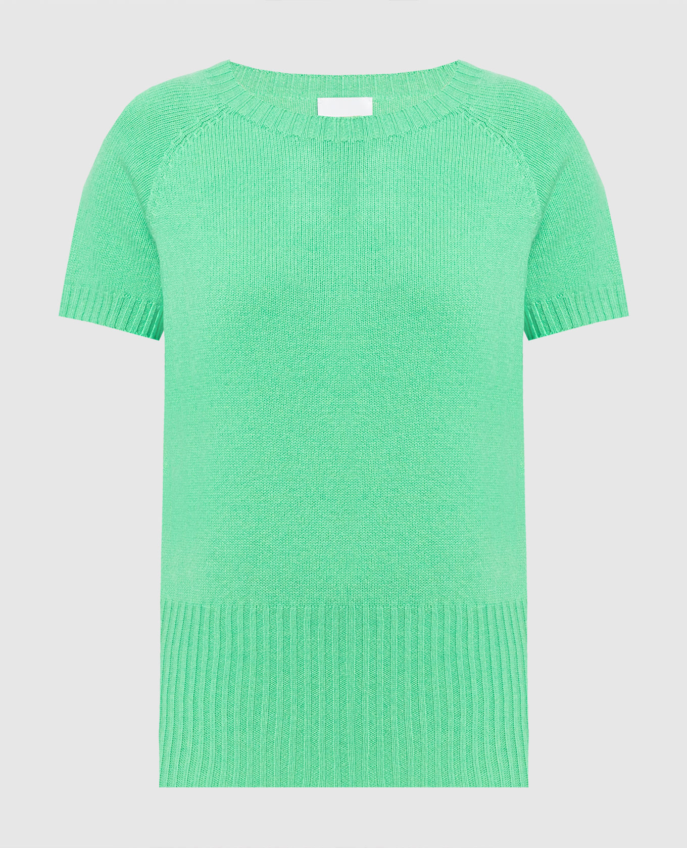 Green wool and cashmere jumper