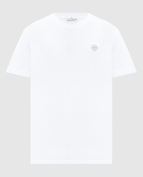 Stone Island Белая футболка с нашивкой логотипа 791523757