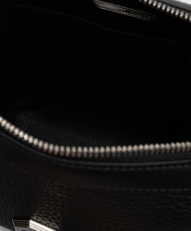 Stefano Ricci Black leather shoulder bag with logo ND155TPVDVH image 4