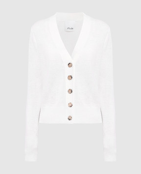 Allude White cashmere cardigan 23260500