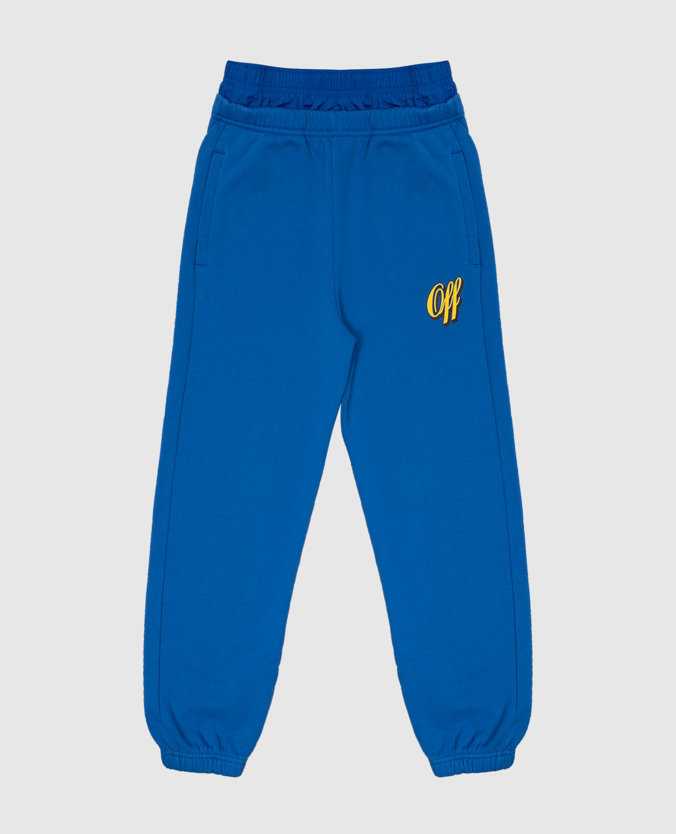 Children's blue joggers with logo