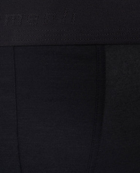 Zimmerli Чорні труси-боксери Pureness з логотипом 7001343