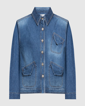 Victoria Beckham Синяя джинсовая куртка 1123DSH004281A