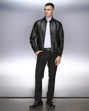 Tom Ford Черная кожаная куртка LBG001LMG004S23