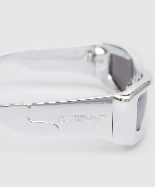 Off-White - Volcanite blue sunglasses with a metallic effect  OERI074S23PLA001 - buy with Ireland delivery at Symbol