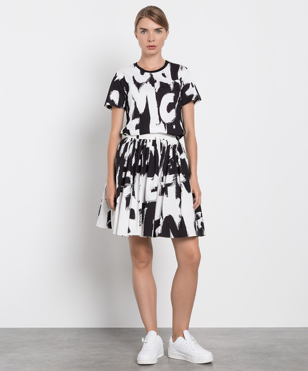 Alexander McQueen Футболка с контрастным принтом McQueen Graffiti 710616QZAGB изображение 2