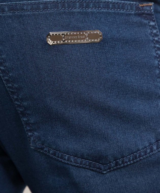 Stefano Ricci Blue jeans with logo MFT31S2060Z901 изображение 5