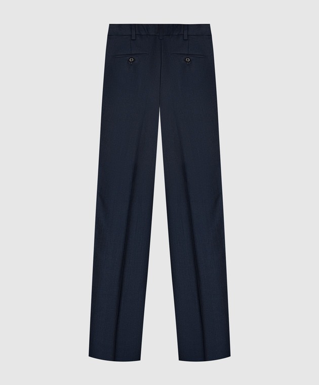 Stefano Ricci Children's blue pants made of wool and cashmere Y1T0900000HC2952 image 2