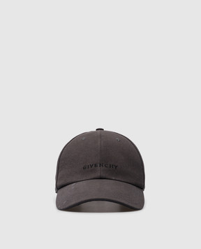 Givenchy Сіра кепка з вишивкою логотипа BPZ0A2P0TE