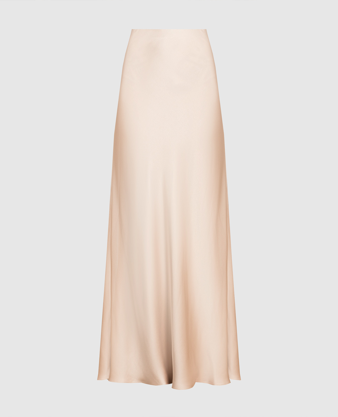 

Бежевая юбка из шелка, Бежевый, Юбки прямые
