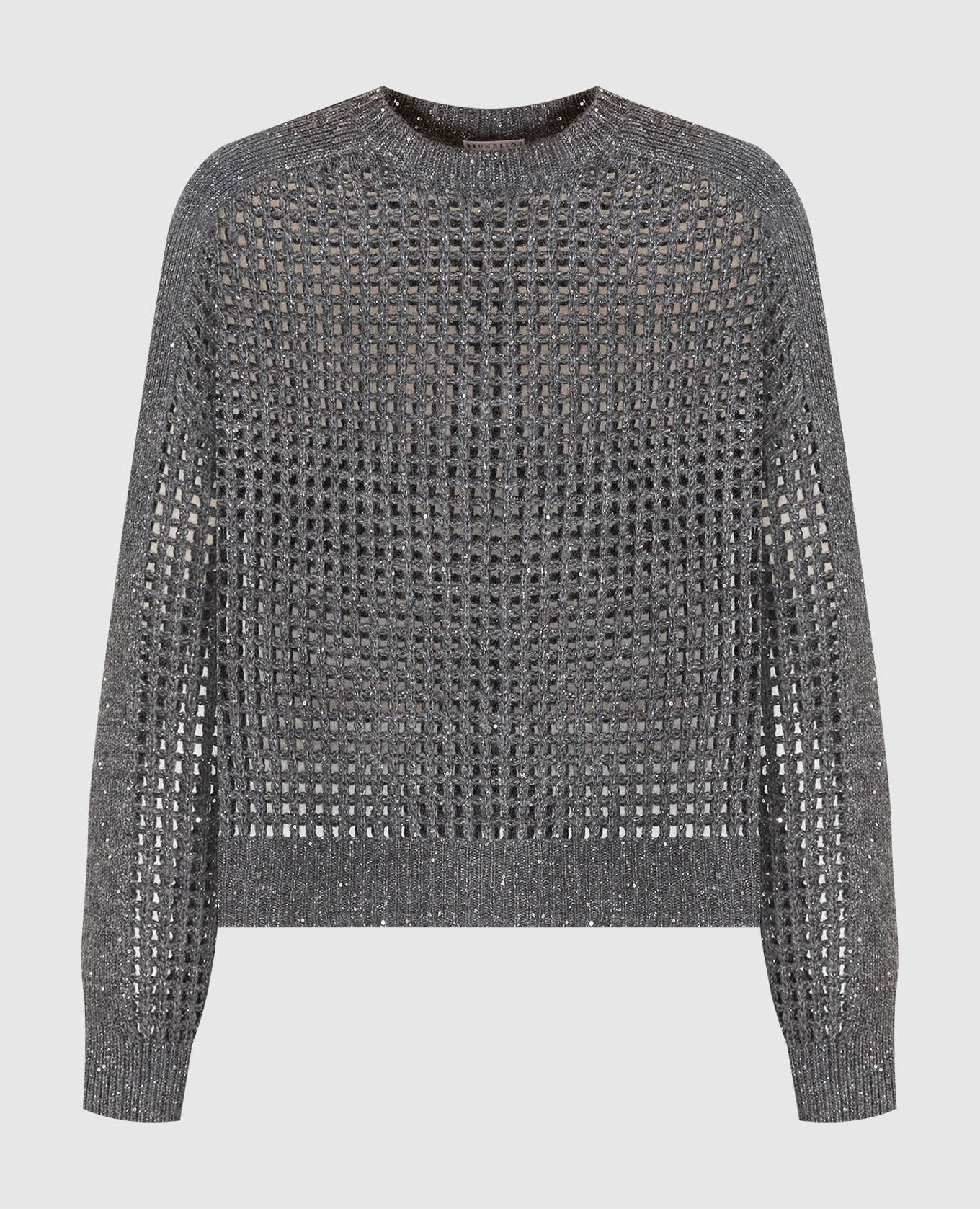 Gray sweater with sequins