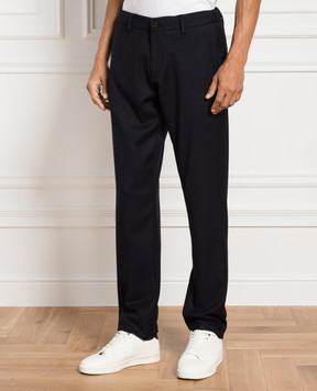 Canali Синие брюки из шерсти PR0125691678