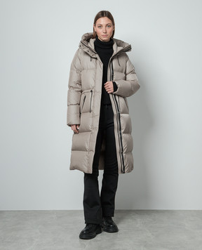 Mackage Бежевый пуховик Ishani с эмблемой логотипа ISHANI