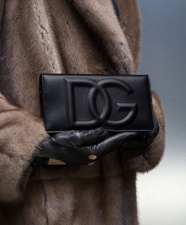 Dolce&Gabbana DG Logo Black Leather Clutch BI3279AG081 image 2