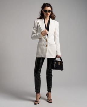 Balmain Білий жакет CF1SE055VE17