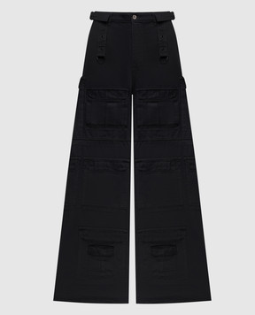 Vetements Чорні джинси-карго UE54PA180B