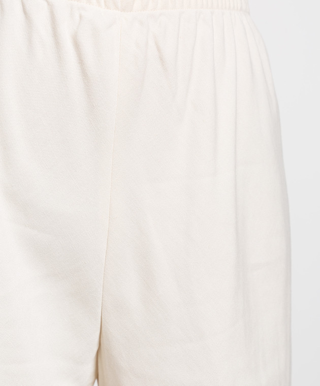 The Row Світло-бежеві штани з шовку та льону 1766W2166 зображення 5