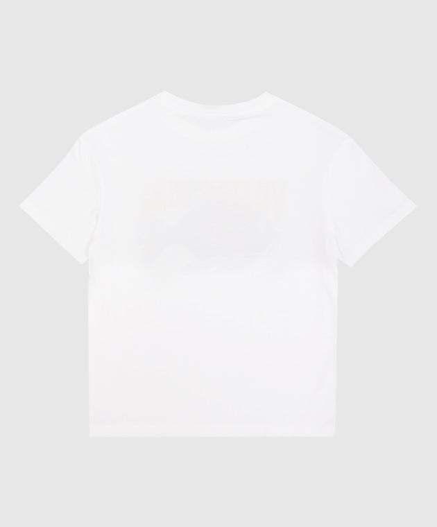 Vilebrequin Children's white t-shirt Gabin with a print GAIU3P61 image 2
