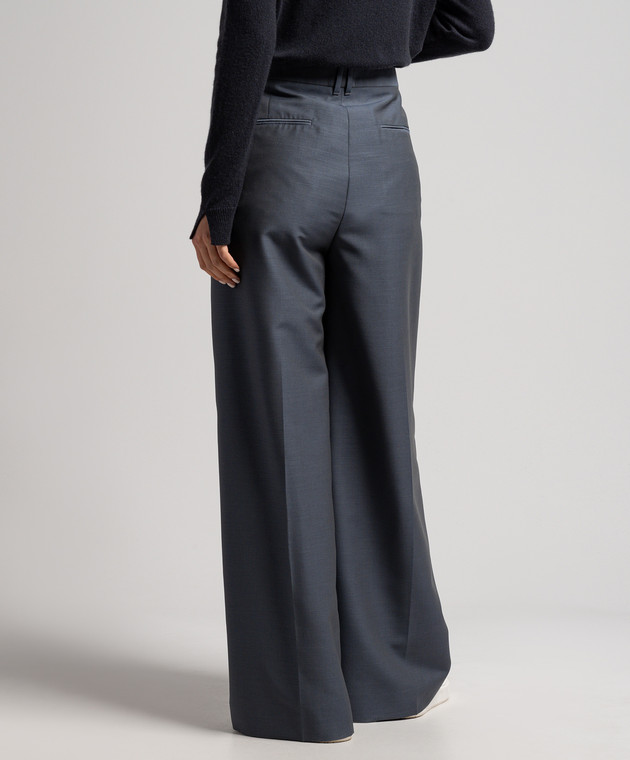 The Row - Triny blue high-rise trousers in wool and mohair 6032W2162 - buy  with Cyprus delivery at Symbol