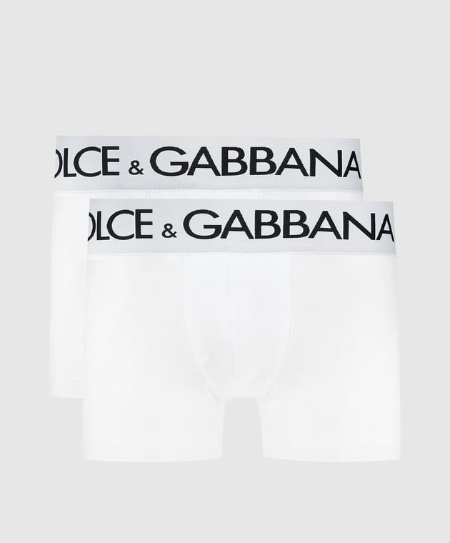 Dolce&Gabbana Set of white boxer briefs with logo M9D70JONN97