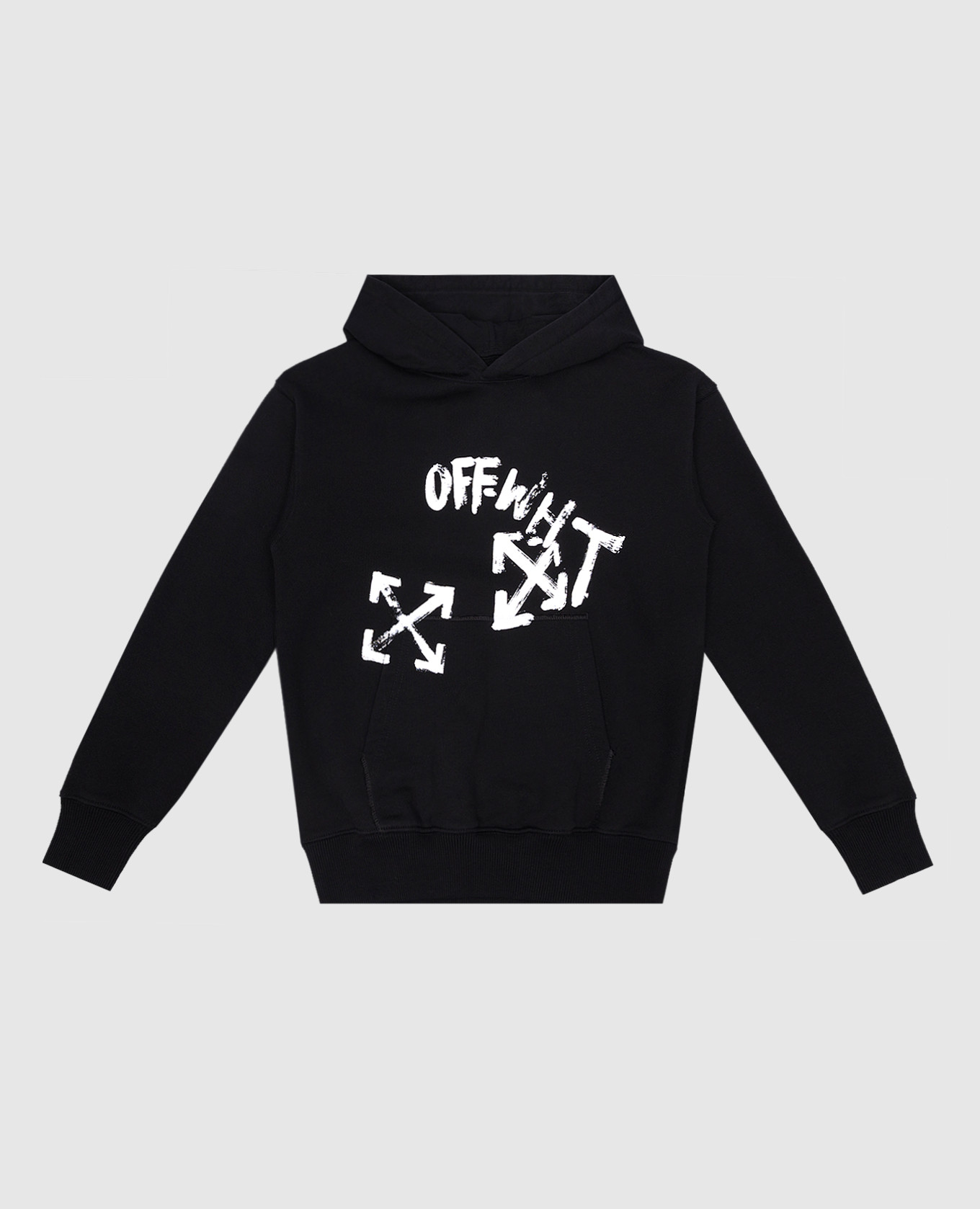 Off-White - green hoodie with logo print OBBB001F23FLE005 at Symbol