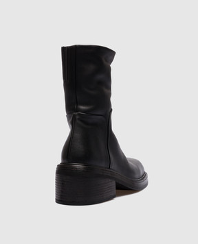 Marsell Чорні шкіряні черевики Facciata MW6921147