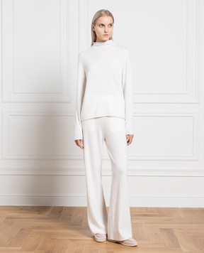 Allude Білий джемпер з кашеміру 23511182