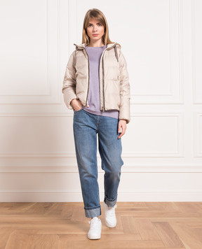 Brunello Cucinelli Сині джинси мом з ефектом потертості MA095P5595