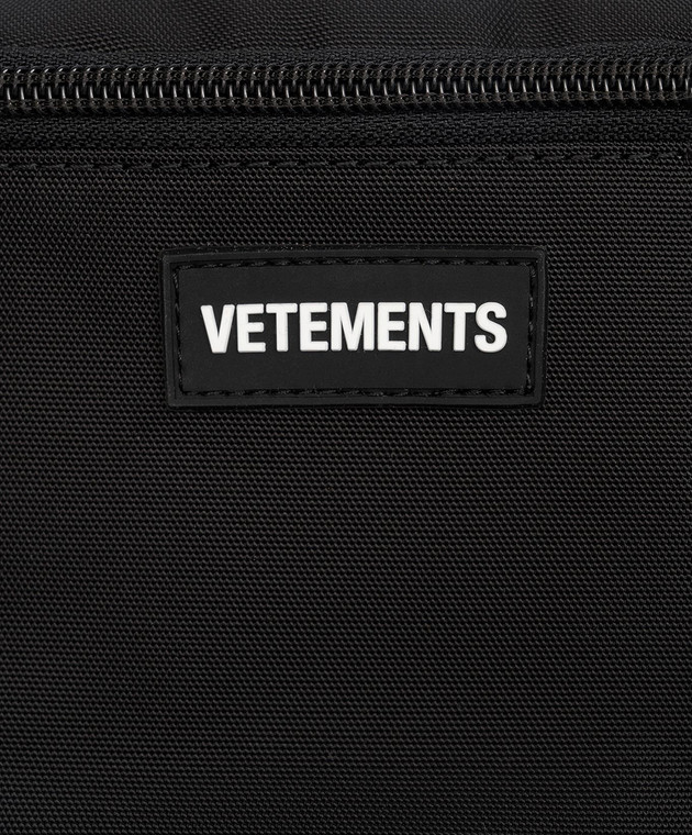 Vetements Black logo waist bag UE54FP160B image 5