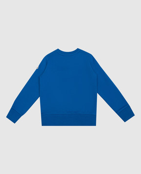 Moncler ENFANT Дитячий синій світшот з логотипом 8G00002899PS6