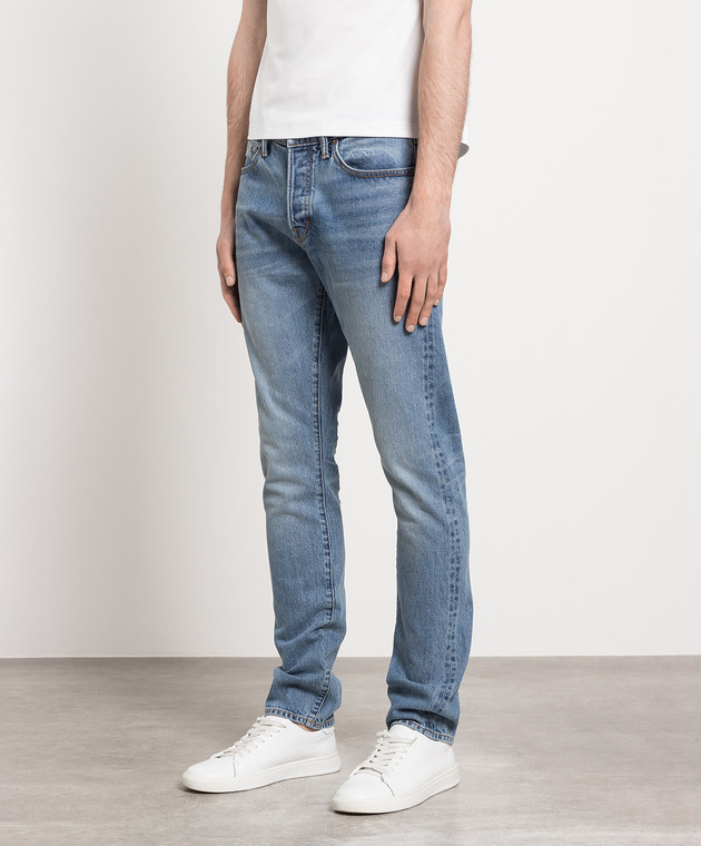 Tom Ford Blue jeans with a distressed effect DPS001DMC001S23 image 3