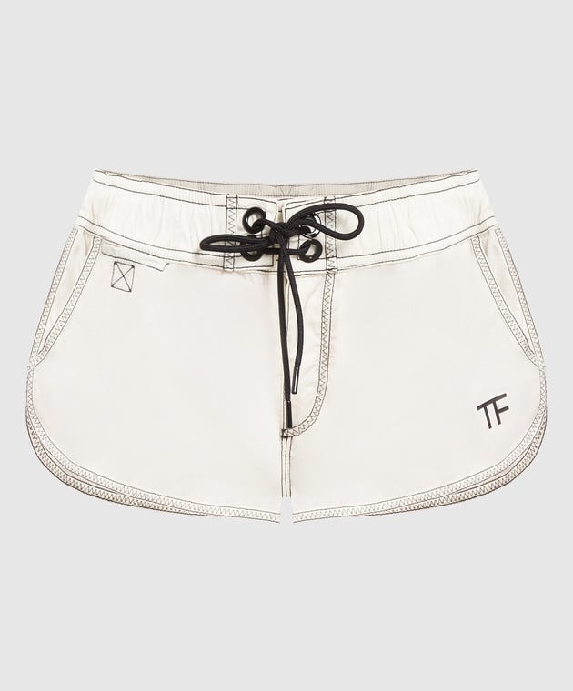 Tom Ford White shorts with logo SH0045FAX1027