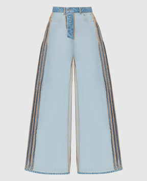 Vetements Блакитні джинси  з ефектом вивороту UE64PA150N